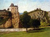 Gustave Courbet Le Chateau de Thoraise painting